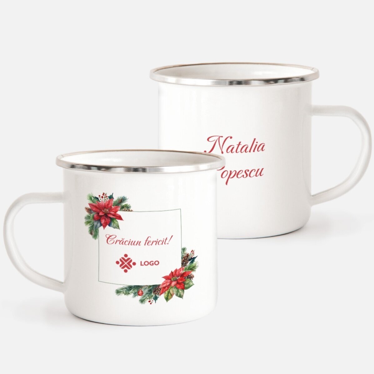 Coffret cadeau de Noël personnalisé avec logo et message - Noël