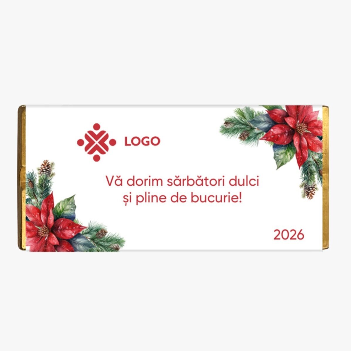 Coffret cadeau de Noël personnalisé avec logo et message - Noël