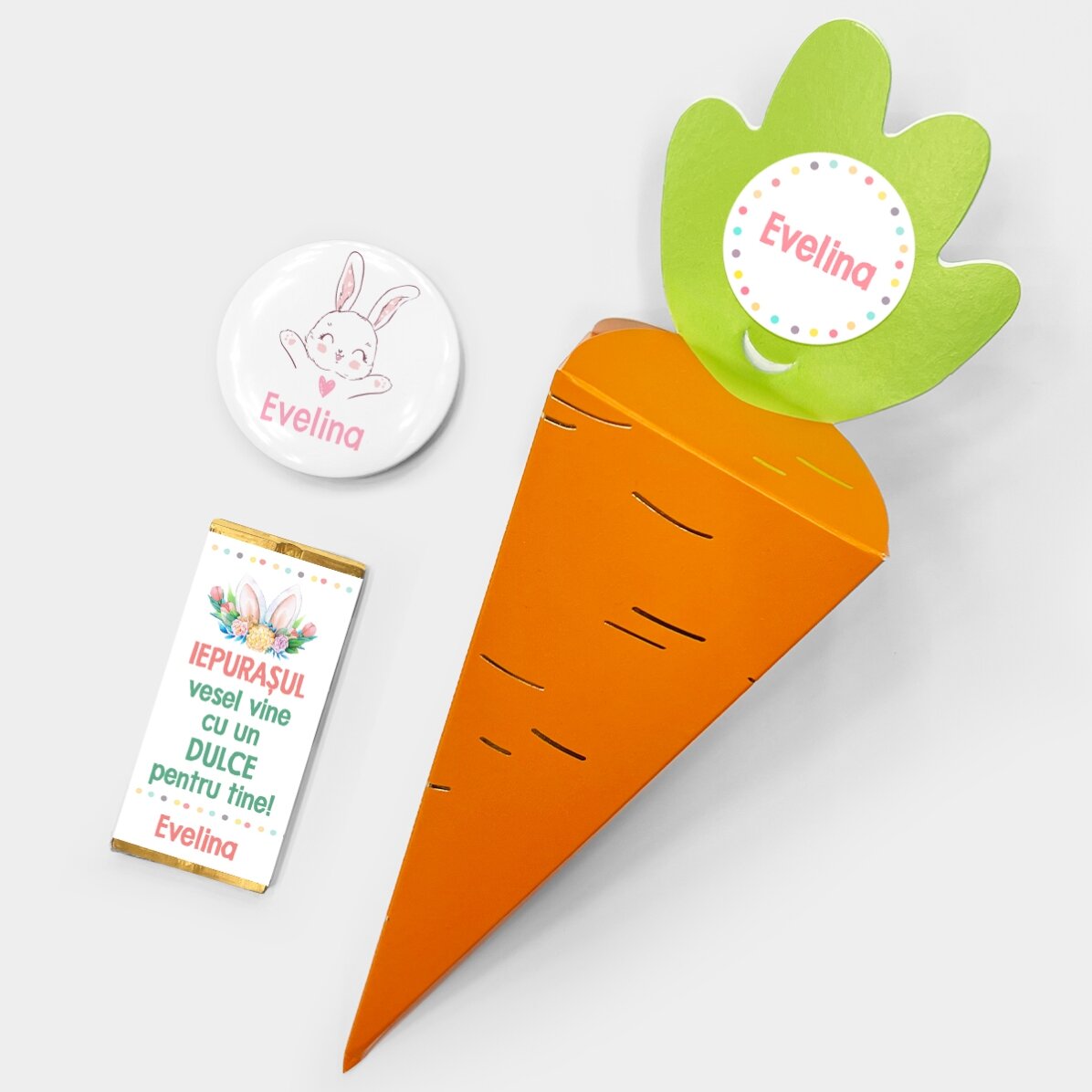 Coffret cadeau de Pâques - La carotte aux surprises