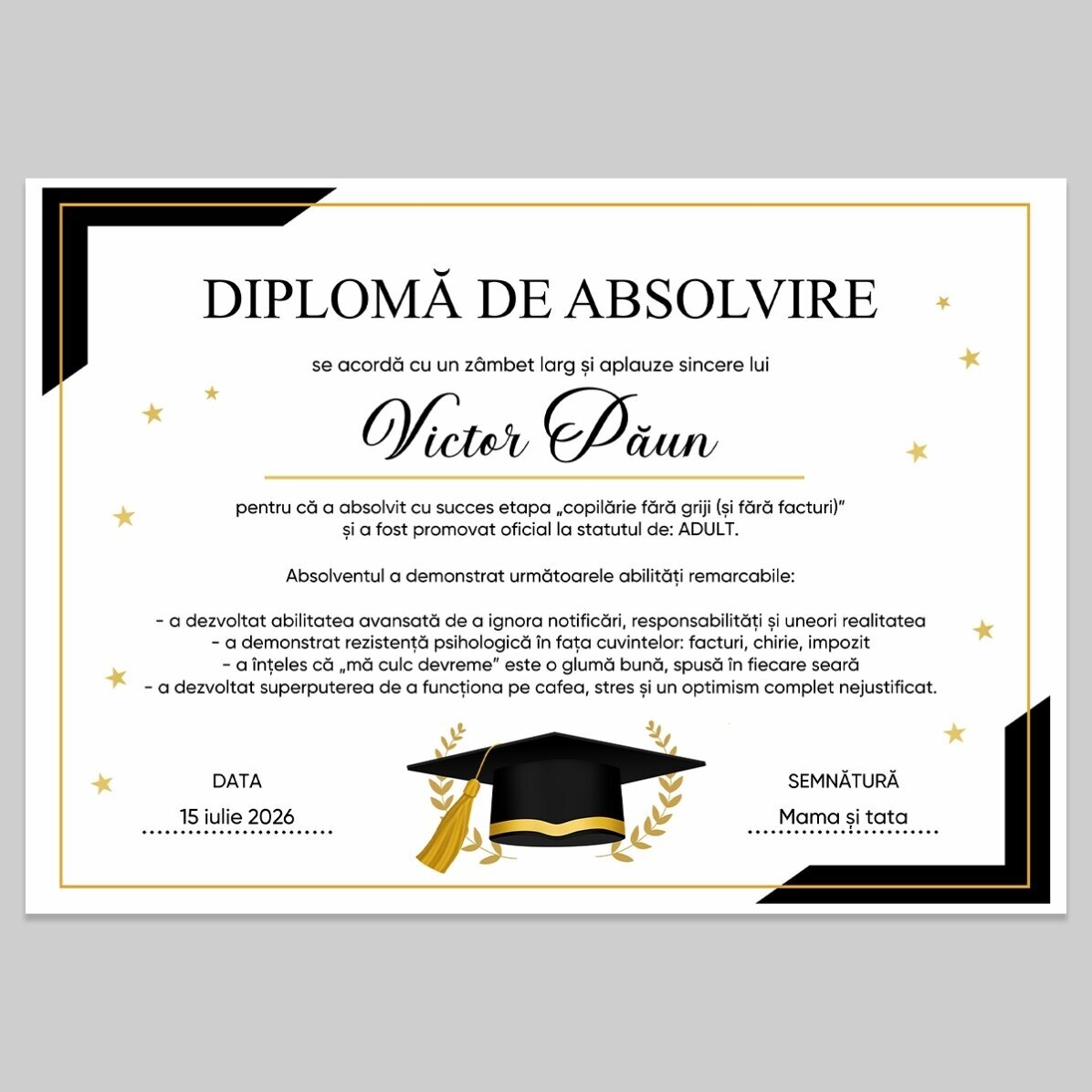 Coffret cadeau pour les diplômés - La vie d