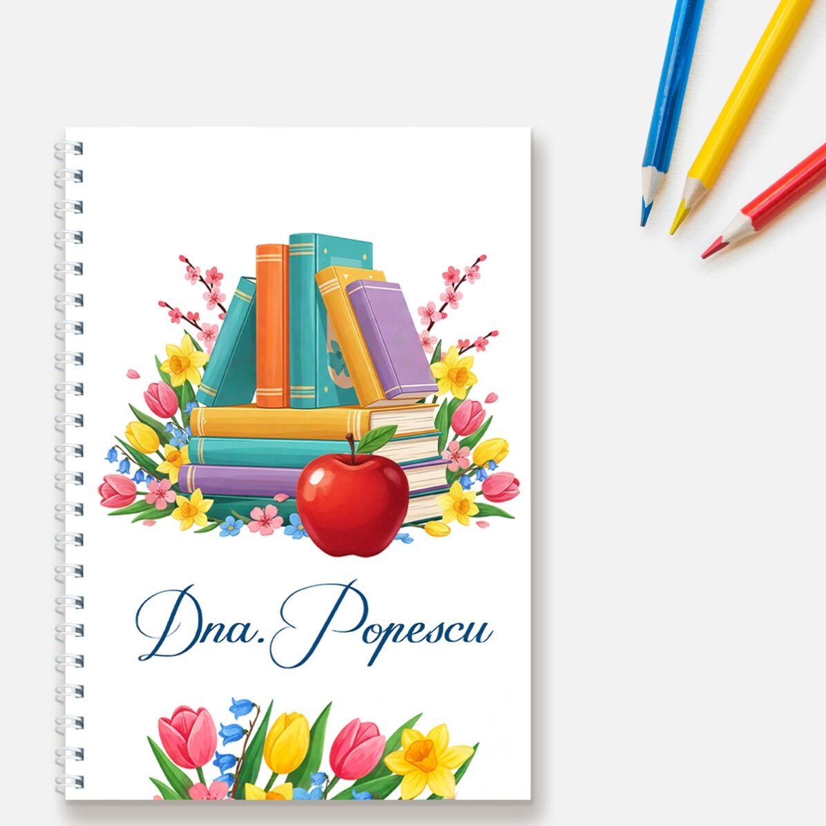 Coffret cadeau pour les enseignantes - Livres et fleurs