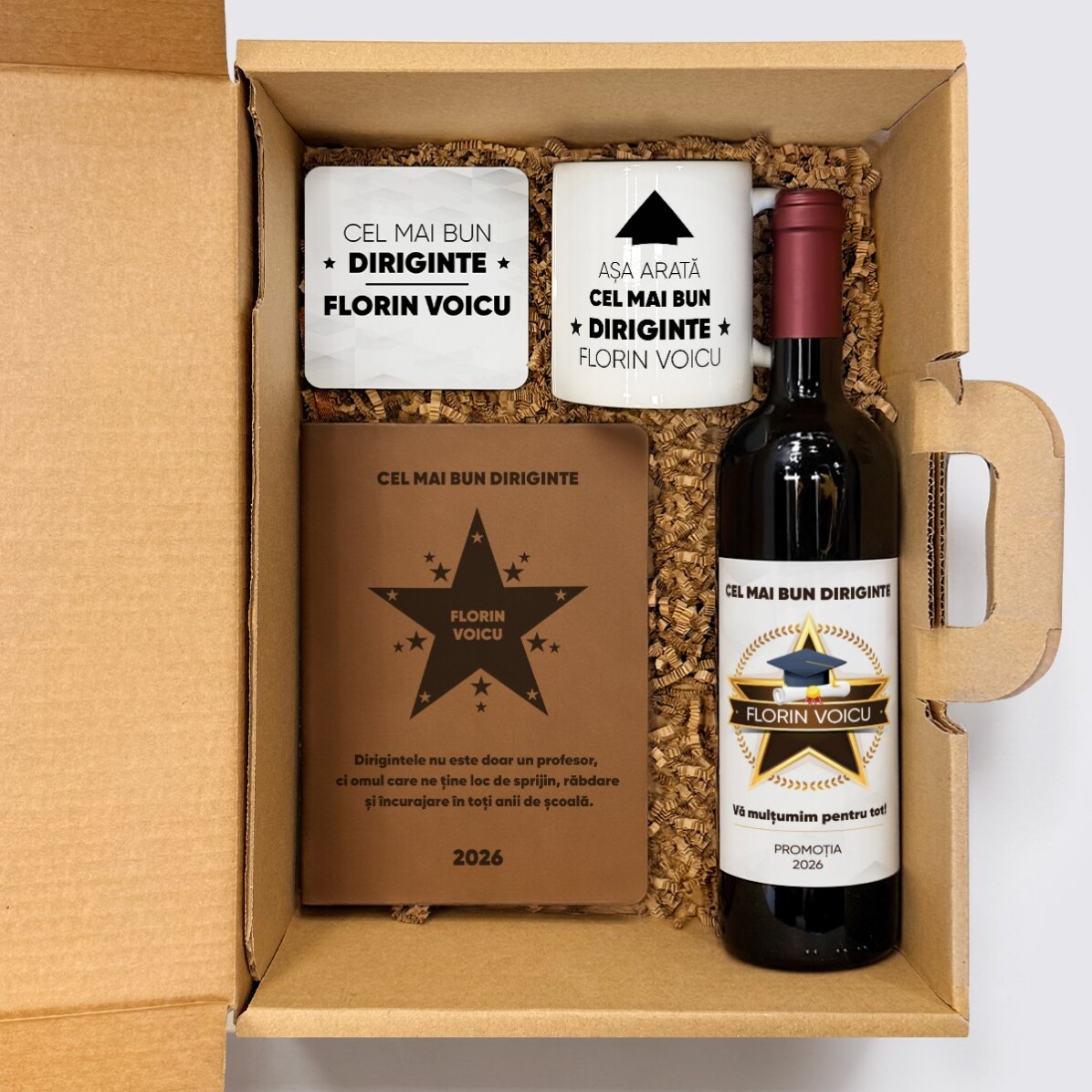 Coffret cadeau pour les professeurs/responsables de classe - Remise des diplômes