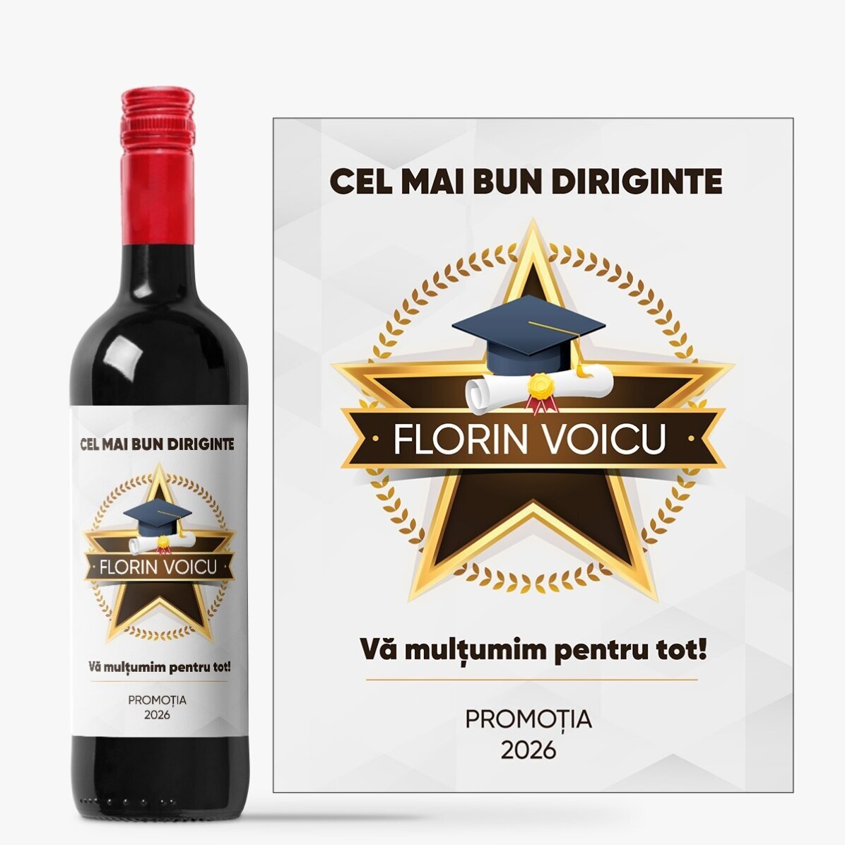 Coffret cadeau pour les professeurs/responsables de classe - Remise des diplômes