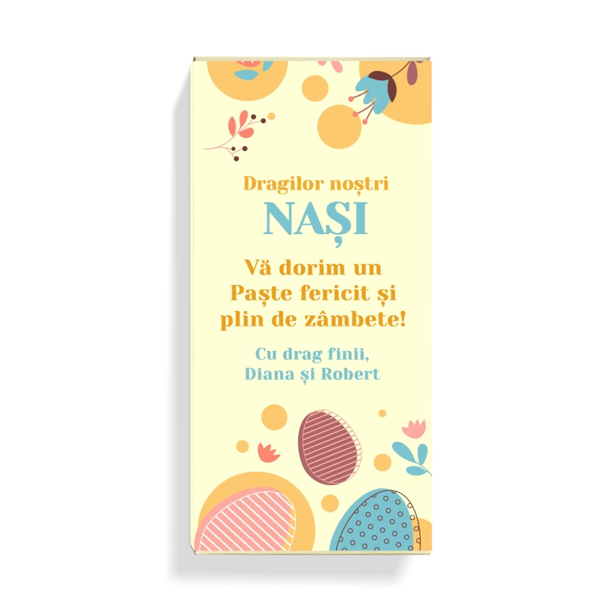 Coffret cadeau personnalisé pour les parrains et marraines - Joyeuses Pâques