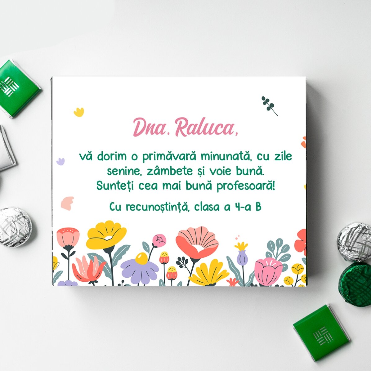 Personalised gift set for teachers on 1st and 8th March