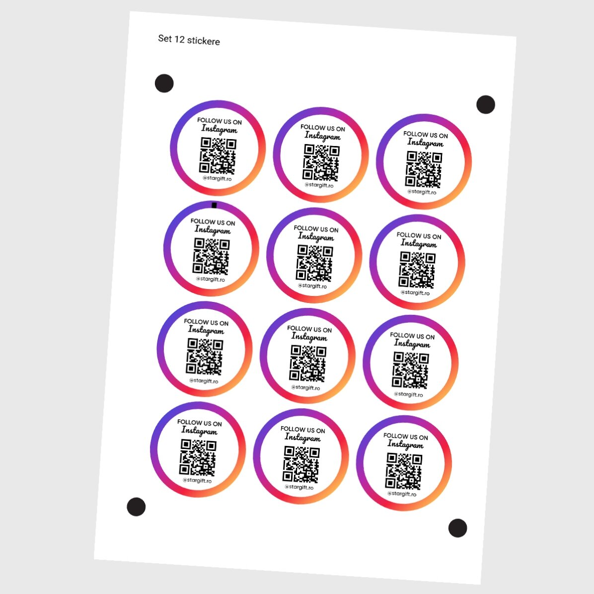 Lot de 12 autocollants ronds (étiquettes adhésives) de 5 cm de diamètre, personnalisés avec un texte