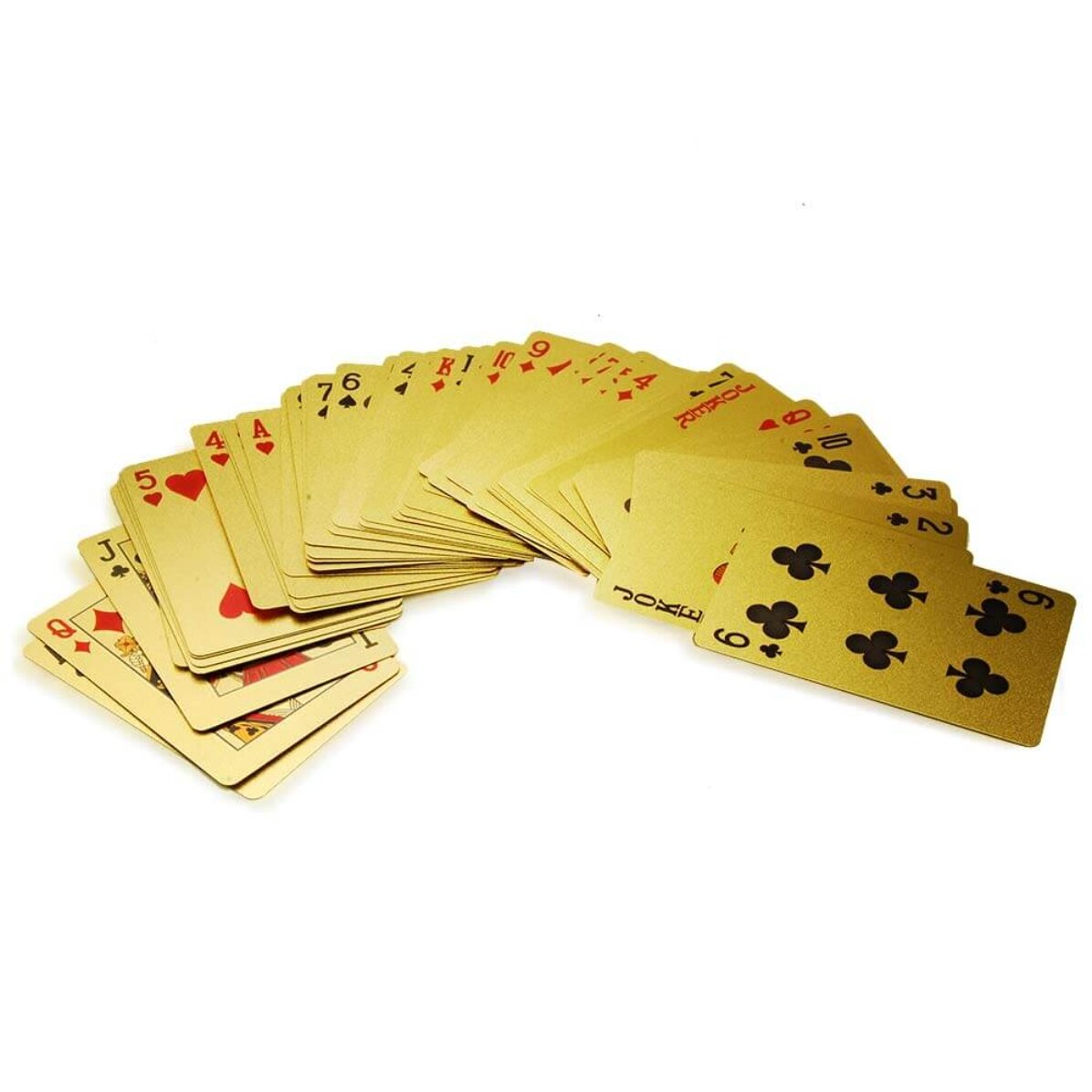 Lot de jeux de cartes dorés