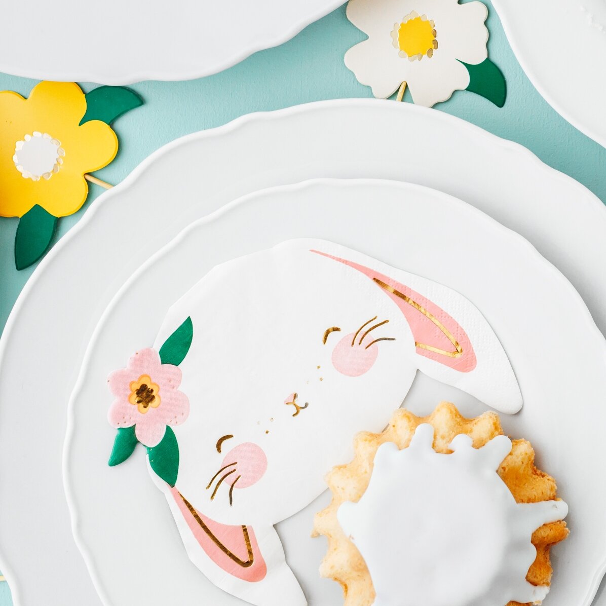 Lot de 20 serviettes décoratives - Bunny