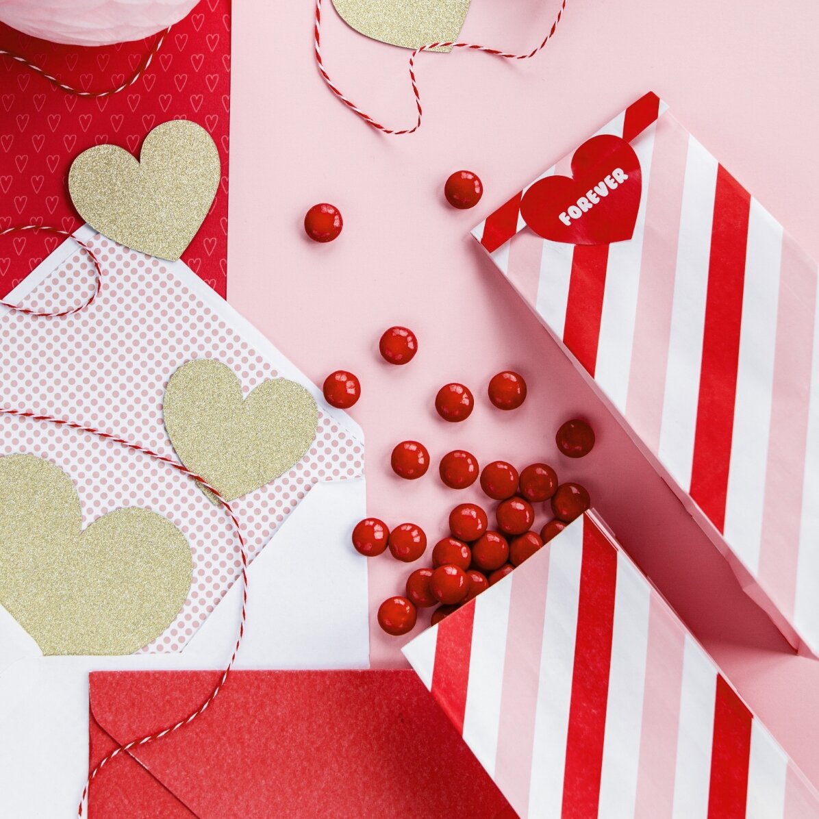 Lot de petits sachets cadeaux - Sweet love