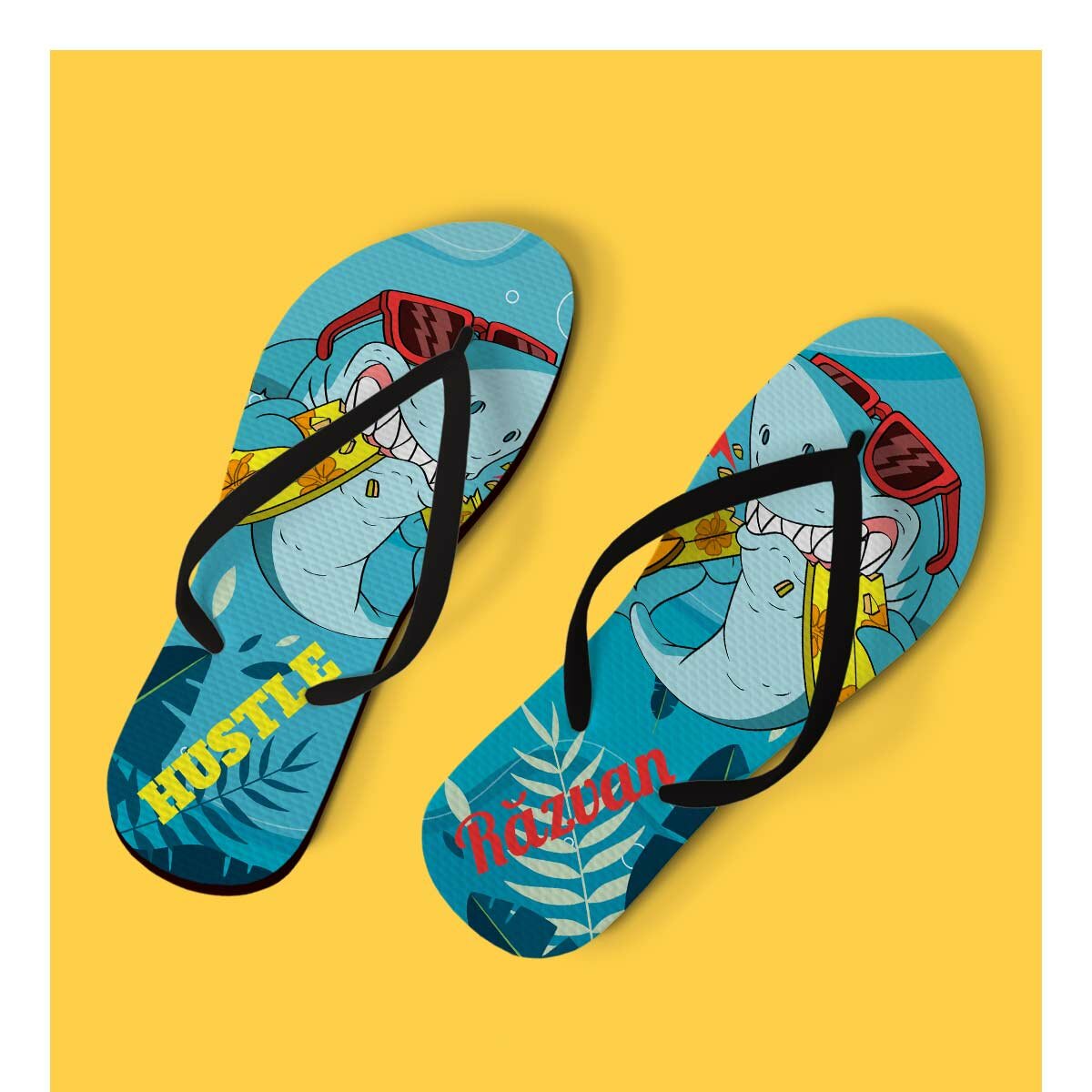 Tongs de plage personnalisées