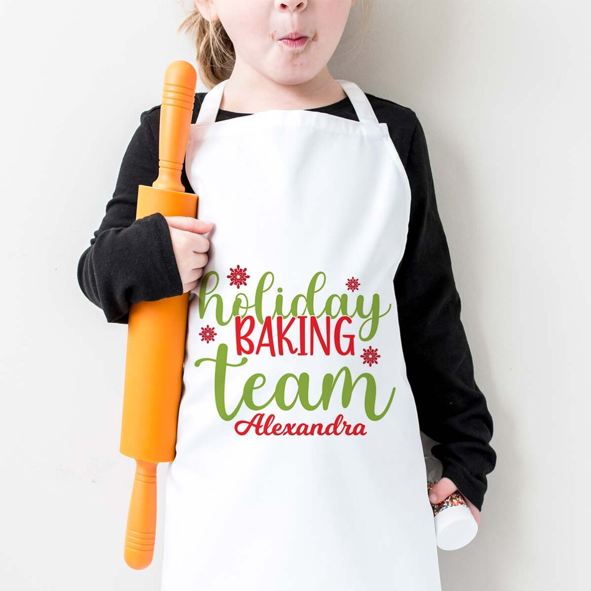 Tasse pour enfants personnalisée avec un texte - Holiday baking team