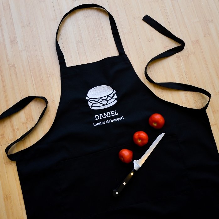 Tablier personnalisé - Amateur de burgers