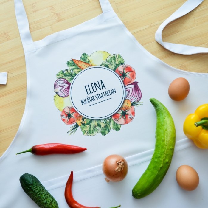 Tablier personnalisé - Cuisinier végétarien