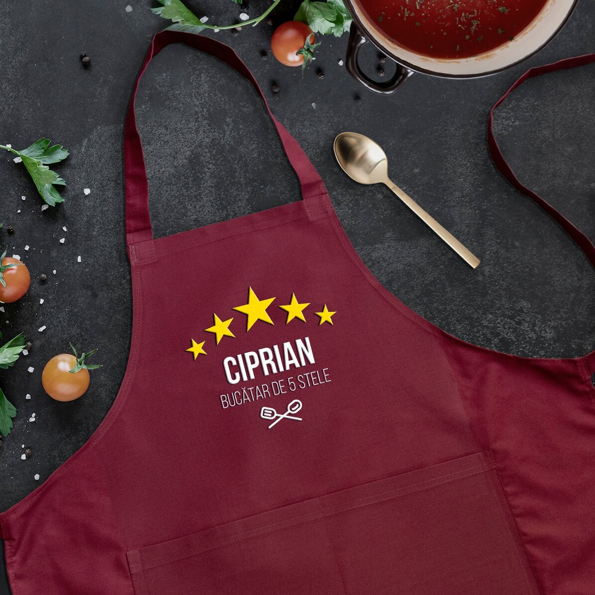 Tablier personnalisé - Chef 5 étoiles