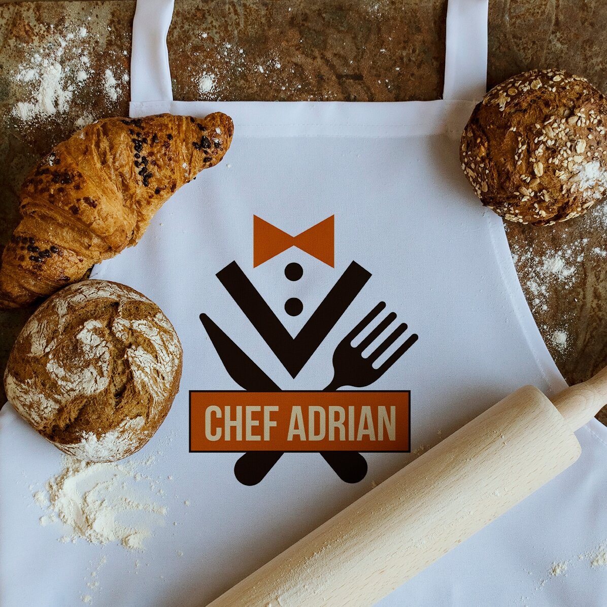 Tablier personnalisé - Chef élégant