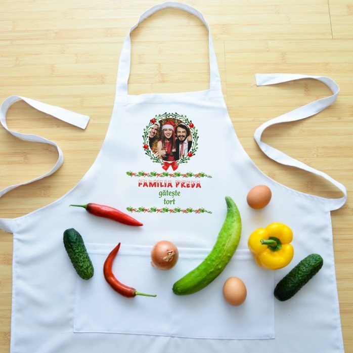 Personalised Christmas apron - The family cooks