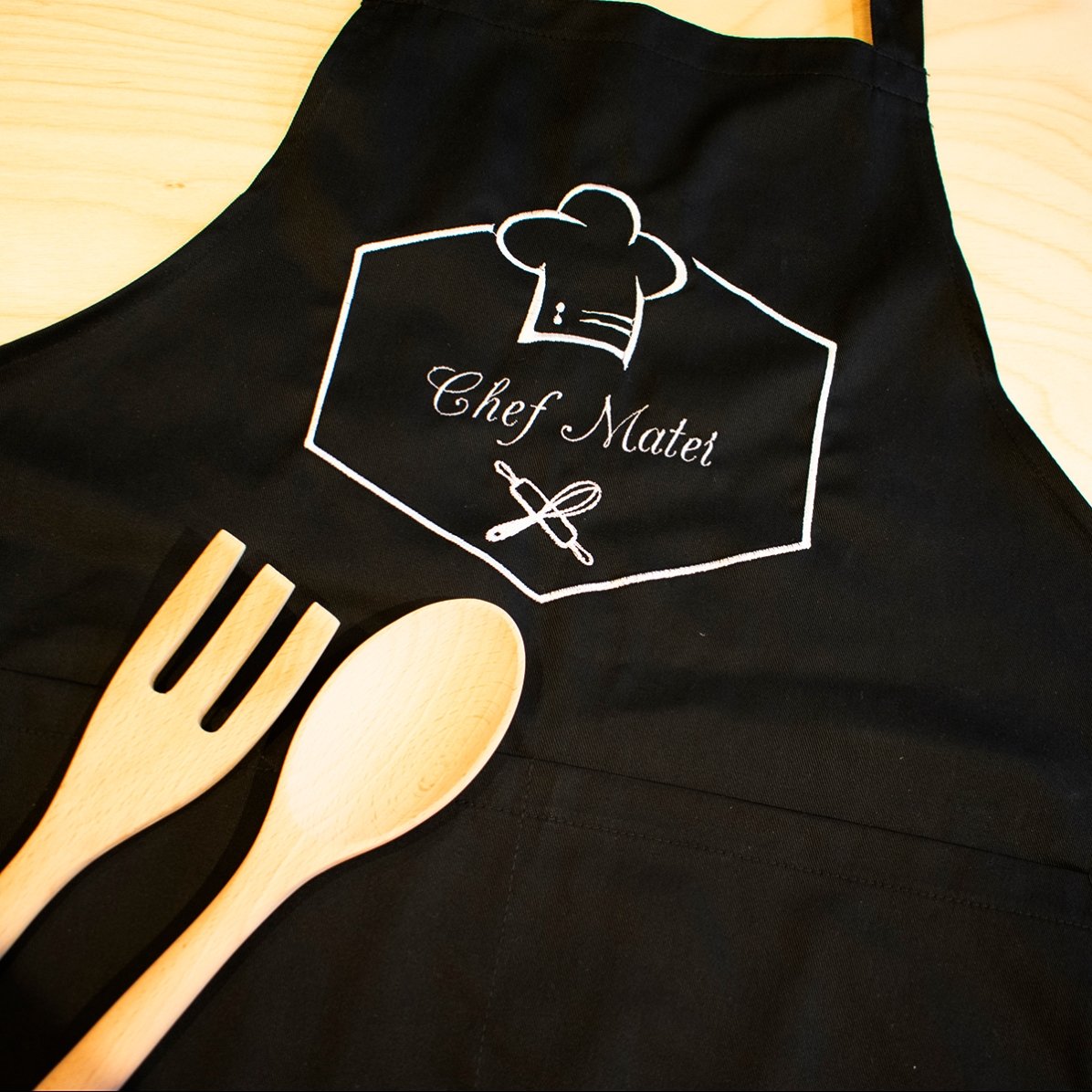Tablier personnalisé avec texte - Chef