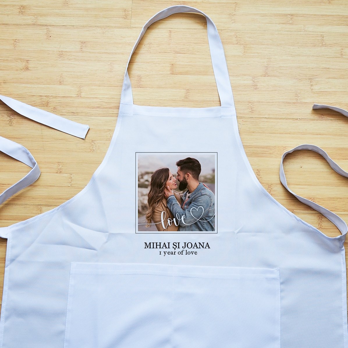 Carte personnalisée avec un texte et une photo - Love