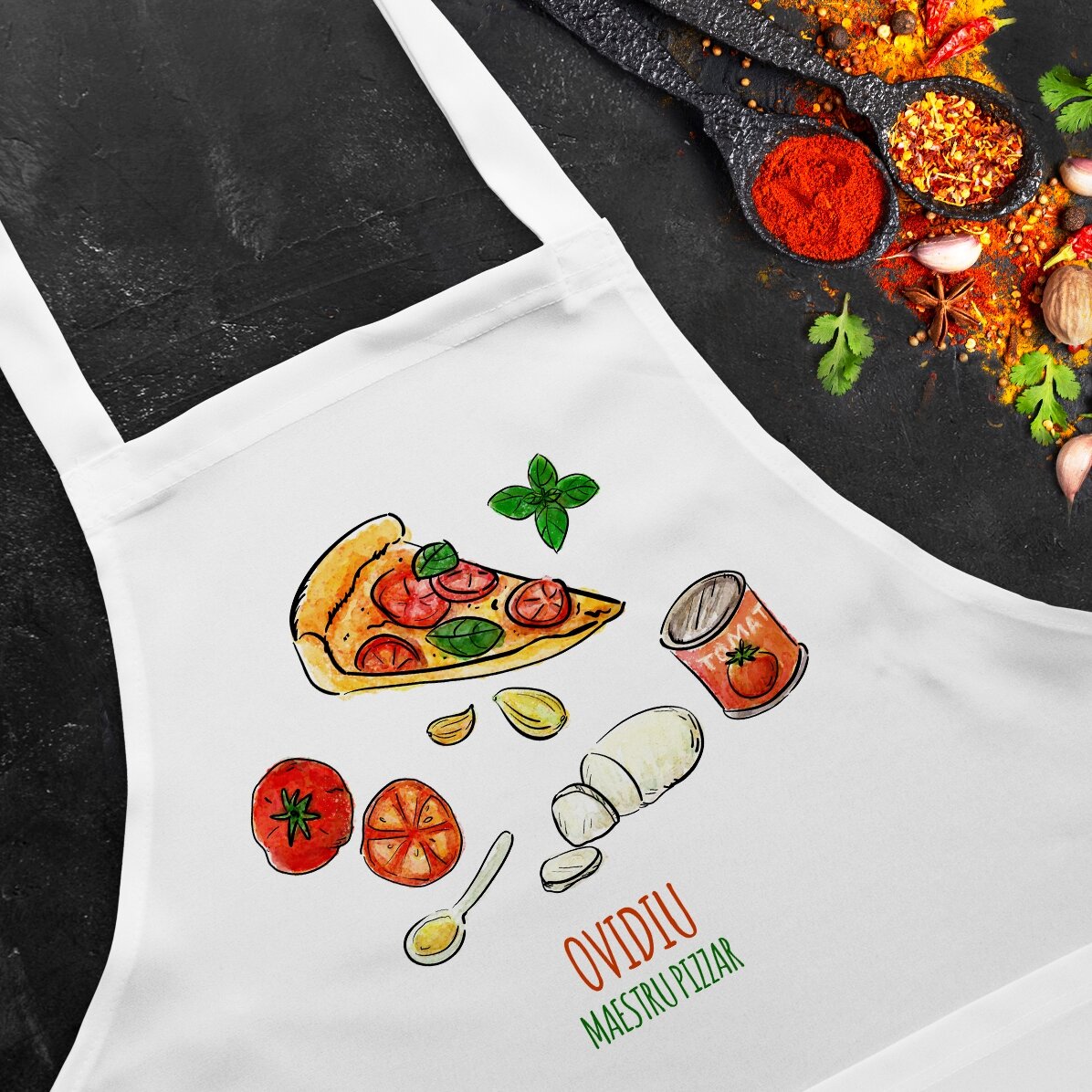 Tablier personnalisé - Maestru Pizzar
