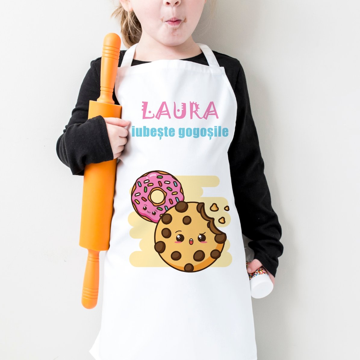 T-shirt personnalisé pour enfants avec inscription - Les amateurs de beignets