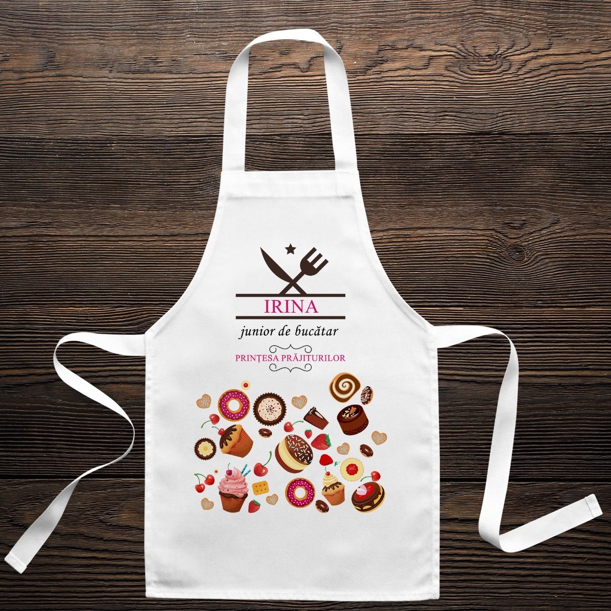 T-shirt personnalisé pour enfants avec inscription - Junior de cuisine