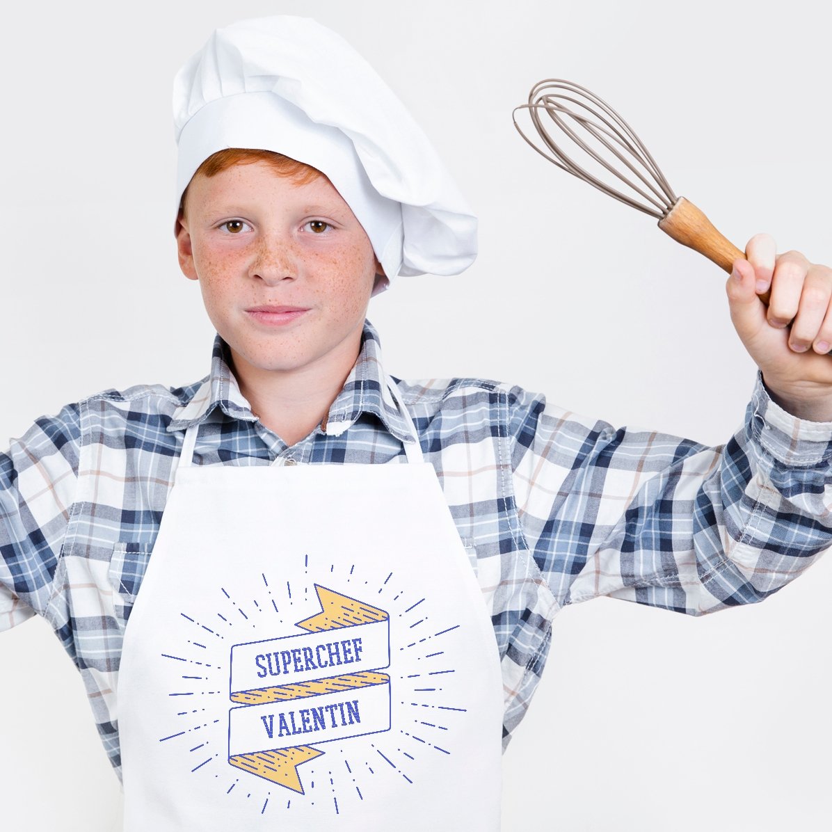 T-shirt personnalisé pour enfants avec inscription - Superchef