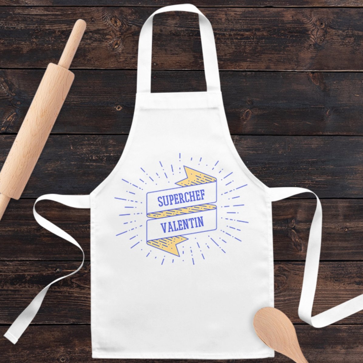 T-shirt personnalisé pour enfants avec inscription - Superchef