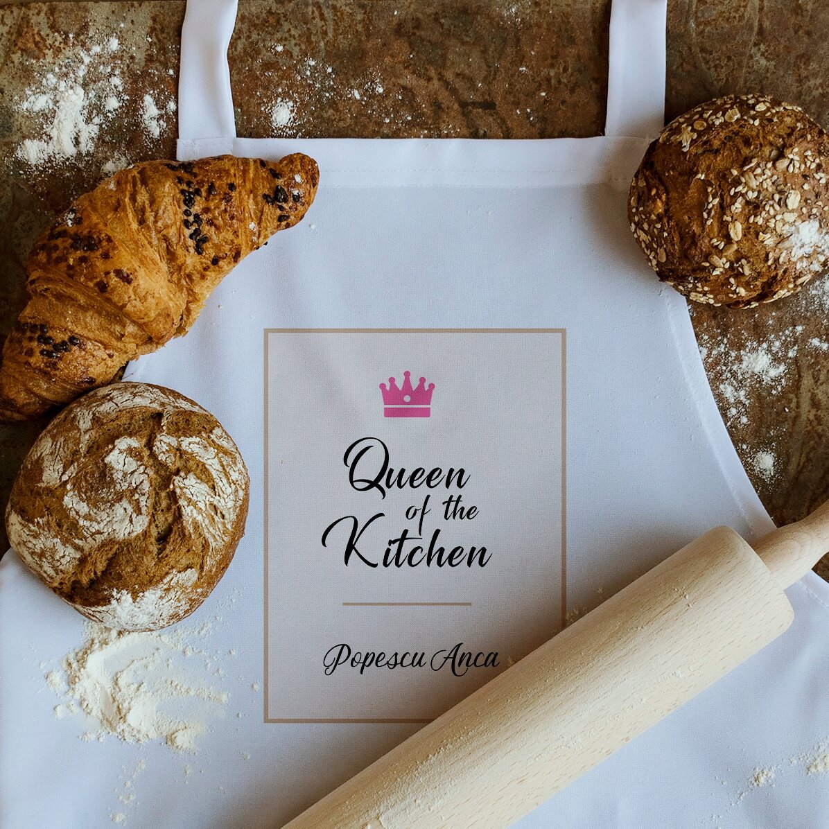 Modèle blanc personnalisé - Queen Of The Kitchen