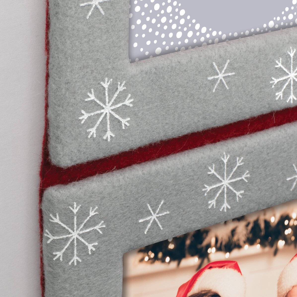 Cadre photo Spiridus de Noël pour 3 photos - modèle Boris