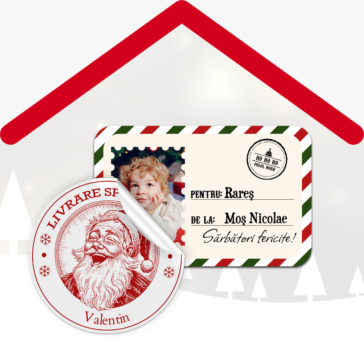 Autocollants et étiquettes autocollantes personnalisées pour Noël