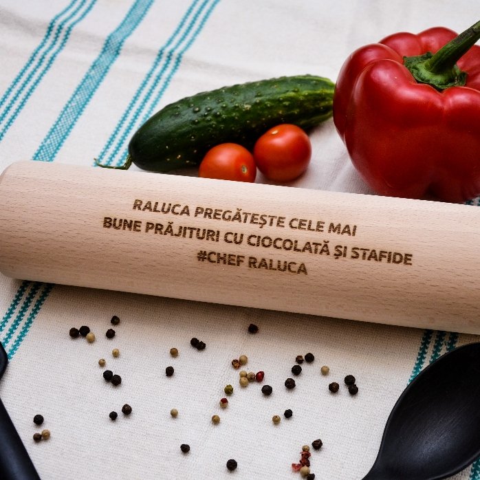 Tire-bouchon en bois personnalisé avec un message
