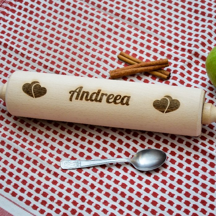 Tire-bouchon en bois personnalisé avec un nom d