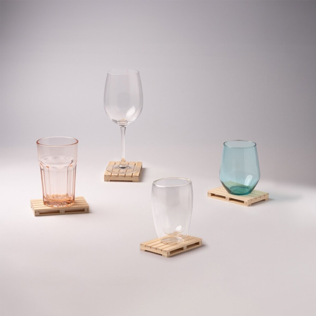 Sous-verre en forme de palette personnalisé avec l