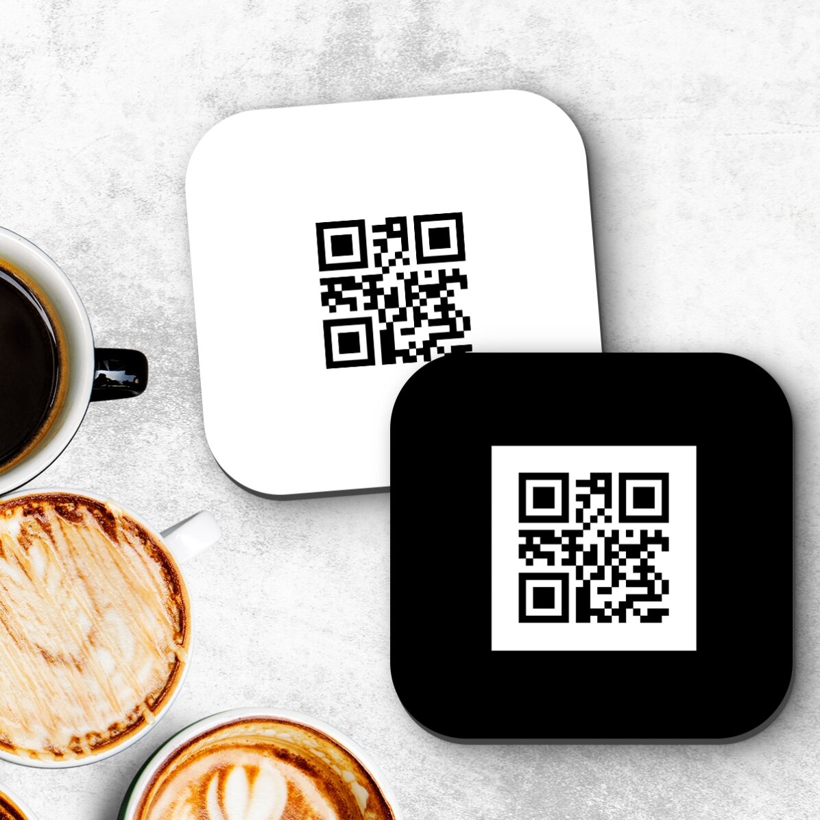 Porte-verre personnalisé avec code QR