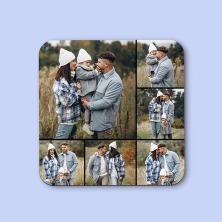 Personalised cup holder with 6 photos