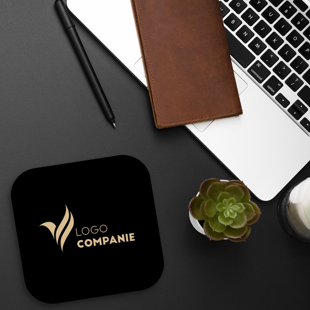 Porte-verre personnalisé avec logo