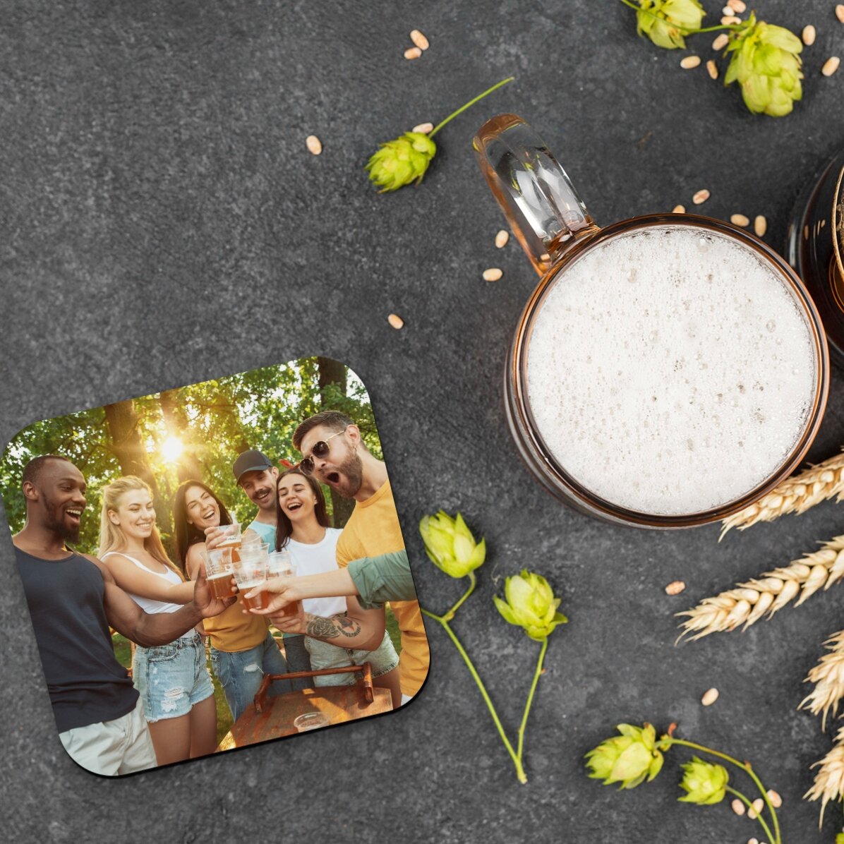 Porte-verre personnalisé avec une photo