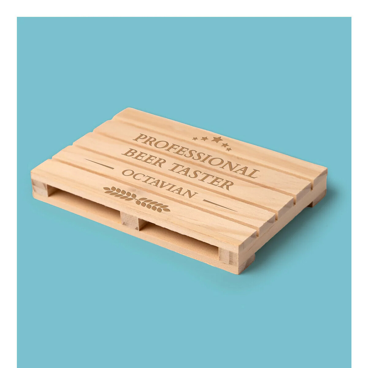 Sous-verres en bois en forme de palette