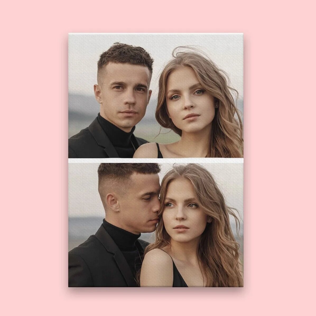 Tableau sur toile personnalisé avec 2 photos