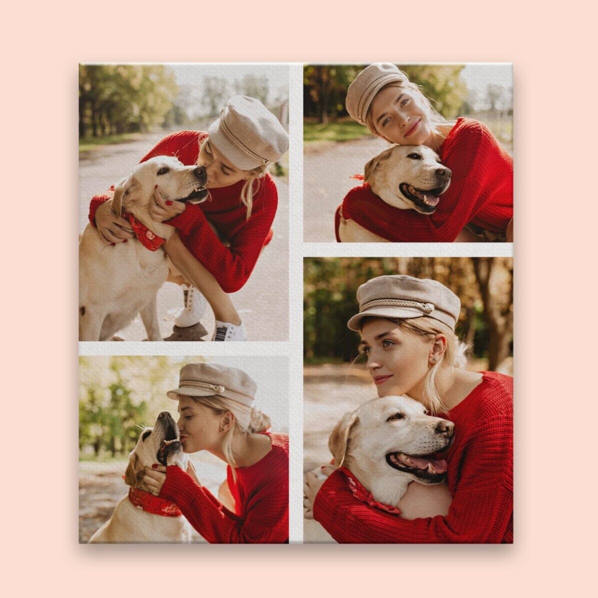 Tableau sur toile personnalisé avec 4 photos