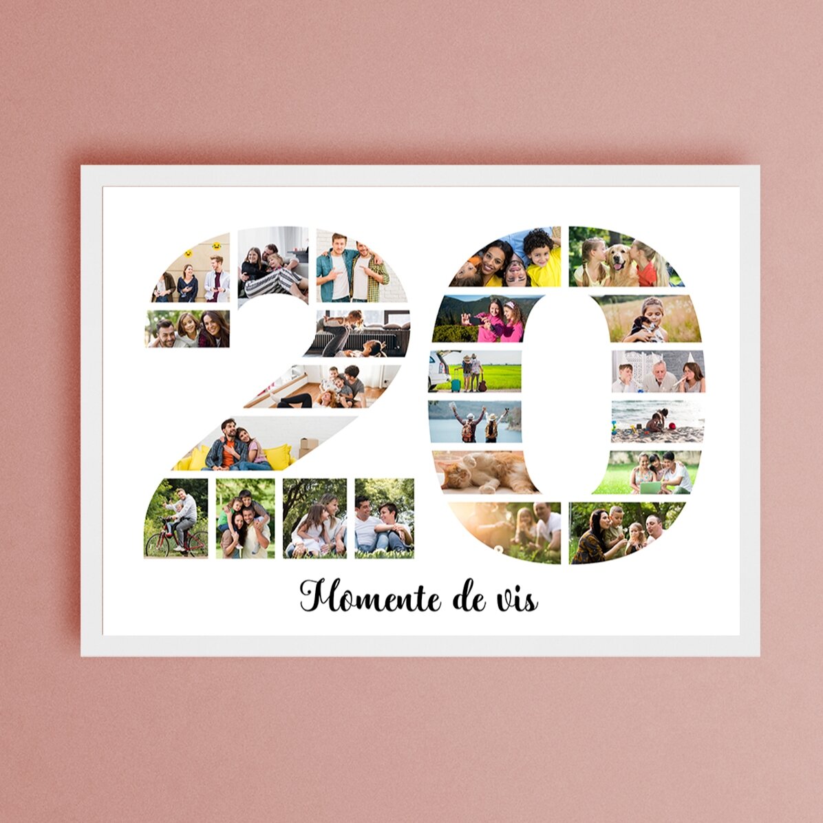 Tableau paysage personnalisé avec photos et texte - 20