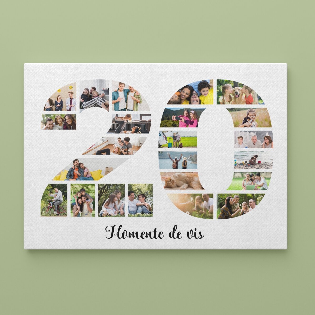 Tableau paysage personnalisé avec photos et texte - 20