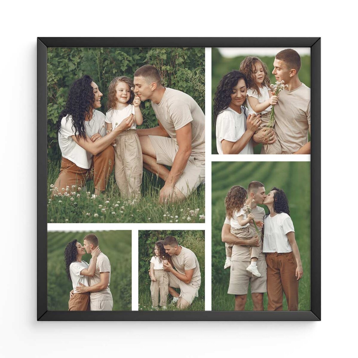Tableau personnalisé avec 5 photos