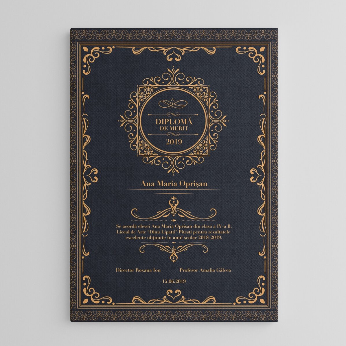 Tableau personnalisé - Diplôme