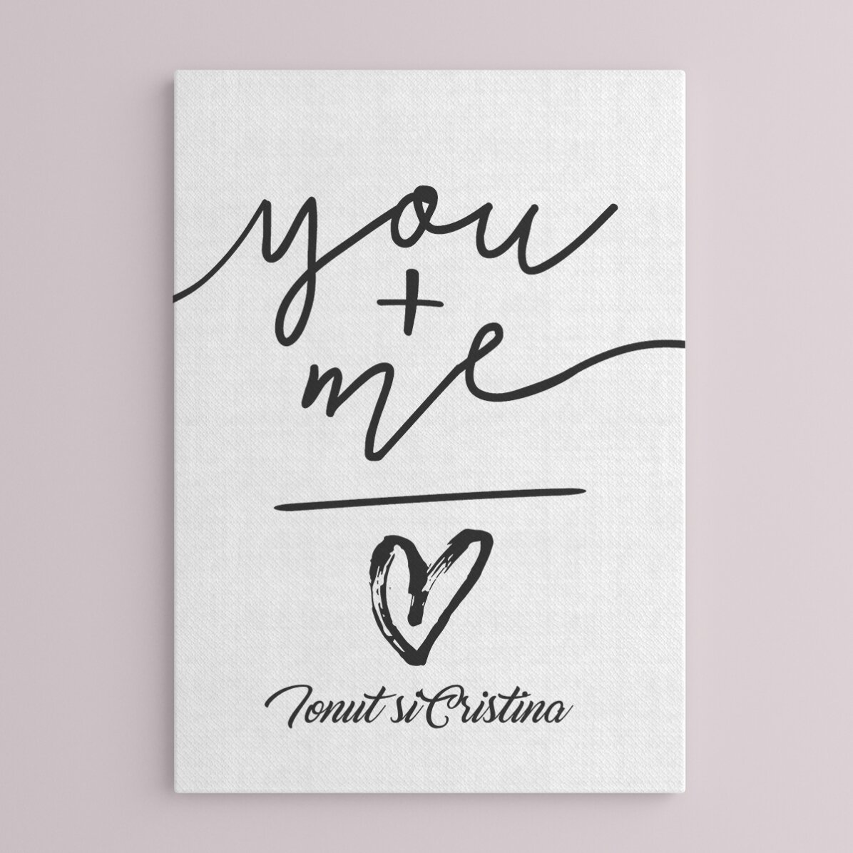Tableau personnalisé - toi + moi