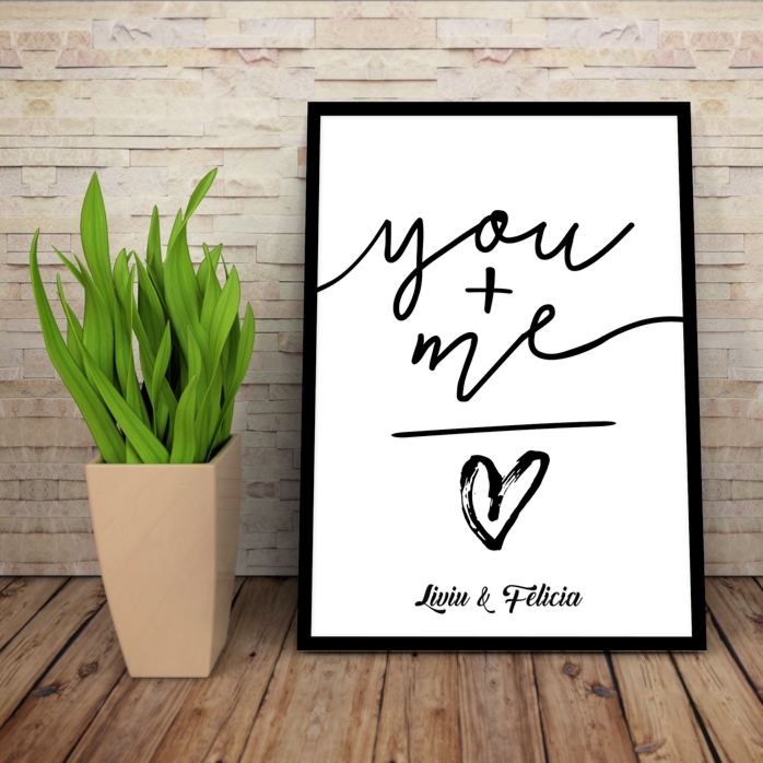 Tableau personnalisé - toi + moi