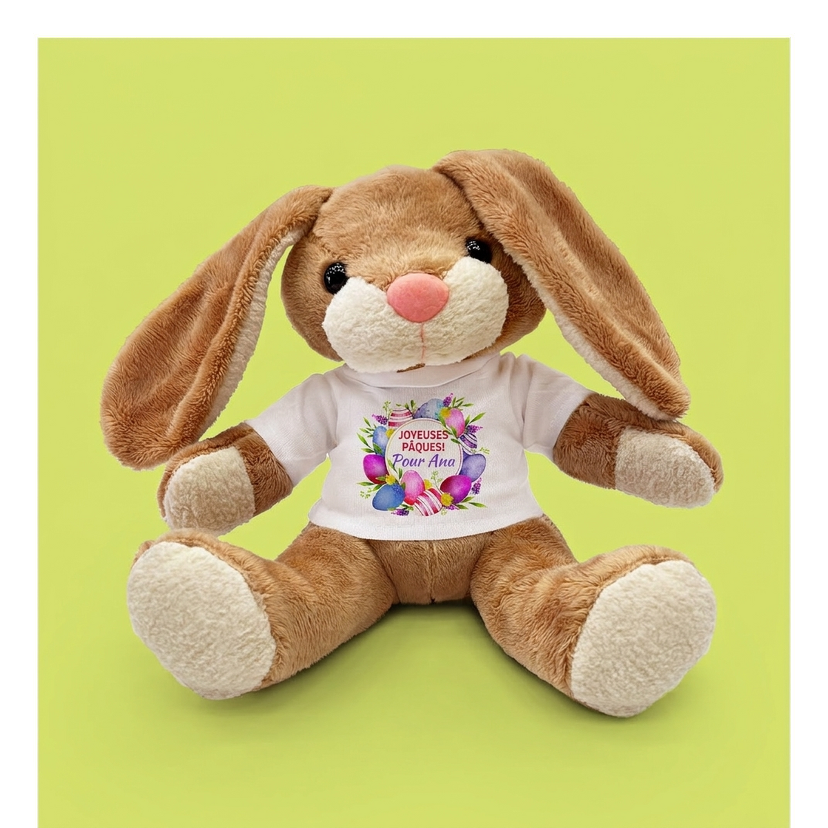 Lapins en peluche personnalisés