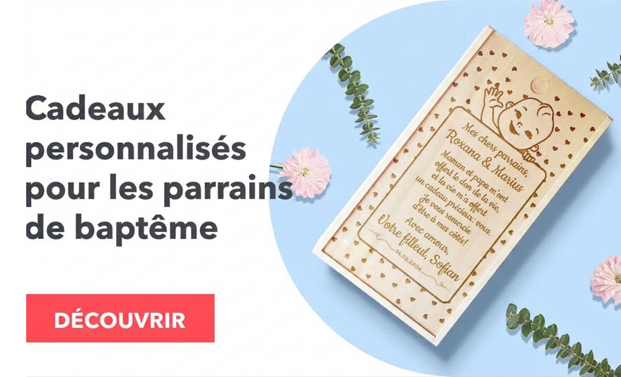 Cadeaux pour les parrains et marraines