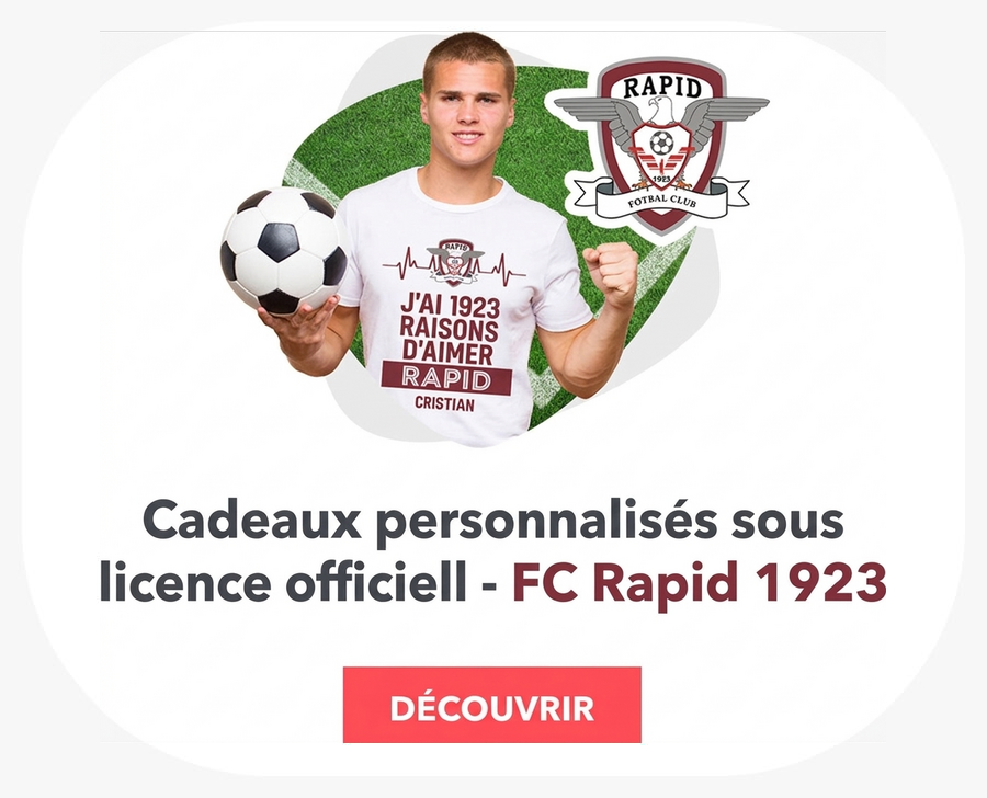 Cadeaux personnalisés sous licence officielle - FC Rapid 1923 Bucarest