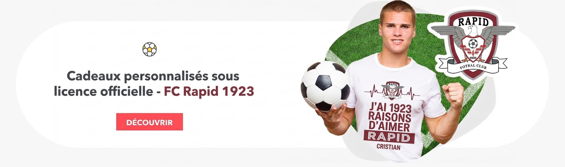 Cadeaux personnalisés sous licence officielle - FC Rapid 1923 Bucarest